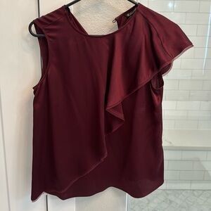 NWT Brooks Brothers silk Burgundy top